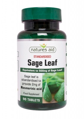 Natures Aid Sage Leaf 50mg 90 tabs